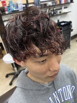 リレーションメンズヘアー(RELATION MEN'S HAIR)&nbsp;ニュアンスパーマ×メッシュカラー／カルマパーマ