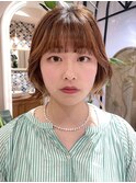 ダークブラウン切りっぱなしボブ【錦糸町】