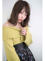 ★くびレイヤーエモージュ小顔似合わせカット斜めバング