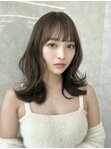 レイヤーカット韓国ヘア