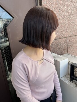 サロンドミルク 溝の口店(salon de MiLK) 20代30代40代/外ハネボブ/ピンクブラウン/イルミナカラー溝の口