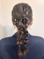 リリー シブヤ(Lilly shibuya)&nbsp;【Lilly渋谷】#ヘアセット#ヘアアレンジ#編み込み#編みおろし