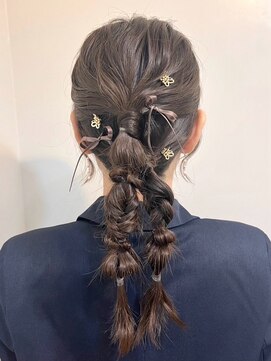 リリー シブヤ(Lilly shibuya) 【Lilly渋谷】#ヘアセット#ヘアアレンジ#編み込み#編みおろし