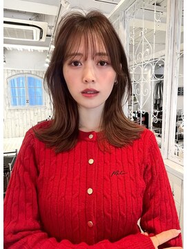 レイラバイアフロート 吉祥寺(Lila by afloat) 韓国ヘア/フェイスレイヤー/くびれヘア/ブラウンベージュ