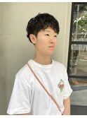 刈り上げマッシュパーマ