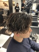 オーシャントーキョー(OCEAN TOKYO)&nbsp;メンズパーマツイスパ波巻きスパイラルマッシュセンターパート