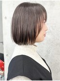 <顔周りレイヤーボブディ耳かけボブ切りっぱなしボブOL30代40代1