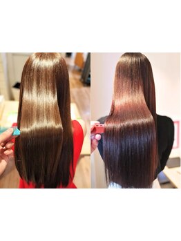 一人一人の髪質に合わせお悩み解決♪髪質改善縮毛矯正で、ダメージレスで自然な仕上がりと艶感を叶えます◎