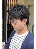 スパイキーショートウルフピンパーマフェザーショートワンカール