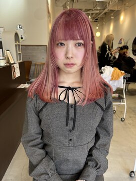 ラック 津田沼(LUCK) wピンクダブルカラーインナーカラーケアブリーチ