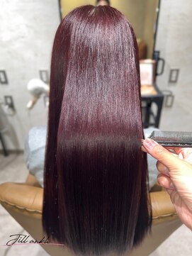 ジル アンク(Jill ankh) 《姫路　Jillankh》ボルドーカラー　ダブルカラー　髪質改善