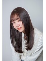 ルフュージュ バイ プロデュース 相模大野店(Refuge by Produce)&nbsp;チョコレートブラウン/レイヤーカット/ストレートロング