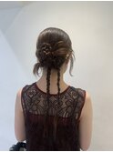 結婚式参列ヘア*カチモリヘア*