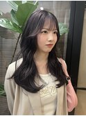 ブリーチなしオリーブカラー