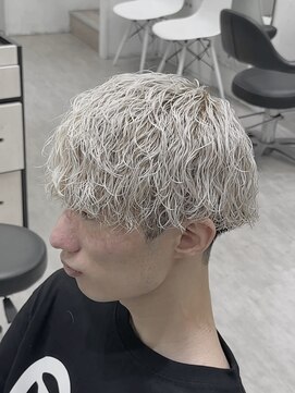 メンズ サロン ドット トウキョウ 町田店(men's salon dot. tokyo) ブリーチパーマ/ホワイトカラー×ツイストスパイラルパーマ