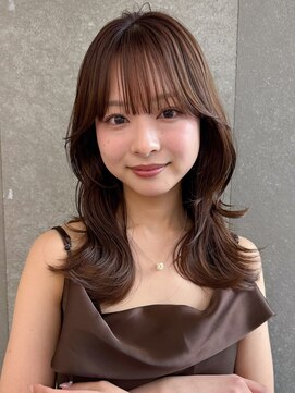 ロンドワン 三宮元町(Lond one) 韓国レイヤーカット/ヨシンモリフェイスレイヤー/艶髪カラー