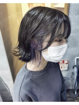 フロップニク(FLOPNIK) アッシュグレー×ムラサキインナー