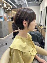 ロンドプロフィール 浦和(Lond profil)&nbsp;大人可愛い20代30代40代黒髪前下がりショートボブ丸みショート◎