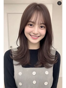 ケシキ 表参道 原宿(kesiki.) まろやかベージュ/こっくりブラウン/ミディアムレイヤー/韓国風