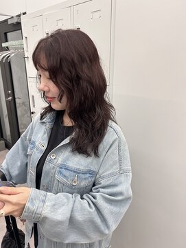 ミッシュバイアーバン(misch by urban.) ロングレイヤーパーマ/ラベンダーカラー