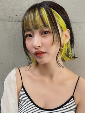 Goofy銀座/フェイスフレーミング/イエロー/韓国/東京/前髪