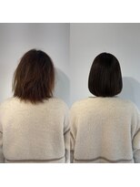 エイプリルセカンド 聖蹟桜ヶ丘駅店(april 2nd) 30代 絶対におさまってくるボブ【聖蹟桜ヶ丘/縮毛矯正】