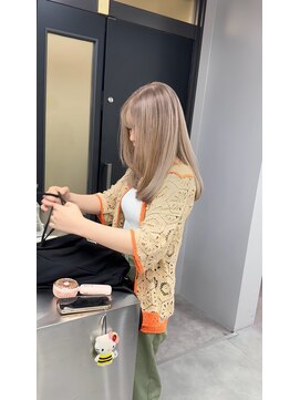 ギミックパシャ(GIMMICK pasha) バレイヤージュ+ミルクティー