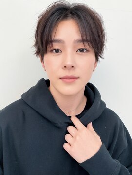 アース 市ヶ谷店(HAIR&MAKE EARTH) 20代30代40代 センターパート ポイントパーマ 無造作