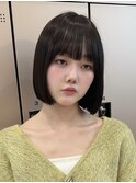 ◎イメチェン前髪ピンクベージュ似合わせカット髪質改善ボブ