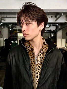 ノラ シブヤ(NORA) アクティブショートラウンドシースルーマッシュ×ダウンパーマ