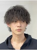 ツイストシャドウパーマ×ラウンドマッシュ
