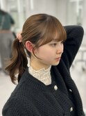 結んでも割れない顔周り