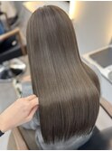 ブリーチなしオリーブベージュ×髪質改善/勝浦悠加