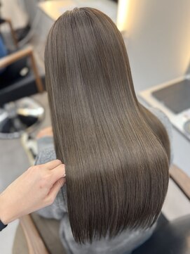 リエンスクレア(RIENS xrea) ブリーチなしオリーブベージュ×髪質改善/勝浦悠加