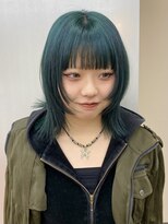 パークレーン アイス イヴェン アネックス(PARK LANE ICI yeven.anx)&nbsp;レイヤーカットハッシュカット韓国レイヤーオリーブベージュ