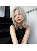 フェイスフレーミングカラーショートウルフミディアムレイヤー