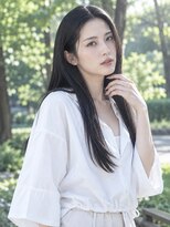 クク(coucou) ミディアムロングレイヤーミディアムレイヤー顔周りレイヤー韓国