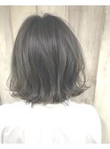 【AnFye.dueldu】「外はね」ボブ × ナチュラルアッシュカラー