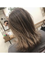 リズ オブ ヘアー(Lis of hair) バレイヤージュ☆パールベージュ【大橋】@lis_oohashi