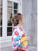 【ヘアセット専門店Mature】浴衣アップアレンジ ルーズアップ