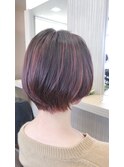抜け感ピンクグレージュ