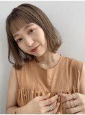 【GARDEN荒井夏海】ゆるっと切りっぱなしボブ