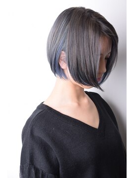 アグ ヘアー カイラ 白河店(Agu hair kaila) 【st. 大森】シルバーグレイ × ブルーアッシュインナーカラー☆