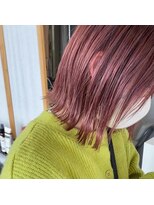 ページヘアー(PAGE HAIR) ペールピンクボブ