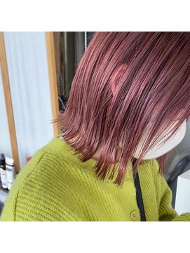 ページヘアー(PAGE HAIR) ペールピンクボブ