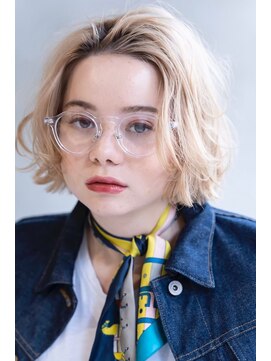 メーヴェ(Mowen) mowen×切りっぱなし×ラフウェーブ×ベージュ×アッシュカラー