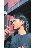 メンズミディアム　刈り上げすぎないスタイル　担当松尾