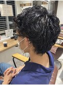 【EIGHT上尾】お客様スタイル_デザインカラー_メンズパーマ