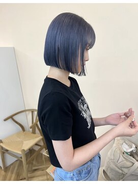 チーカ(chica) bob ×くすみブルー