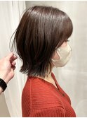 切りっぱなしレイヤーボブ♪ 【福岡 聖容】